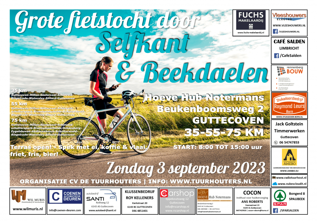 Grote fietstoct door Selfkant & Beekdaelen